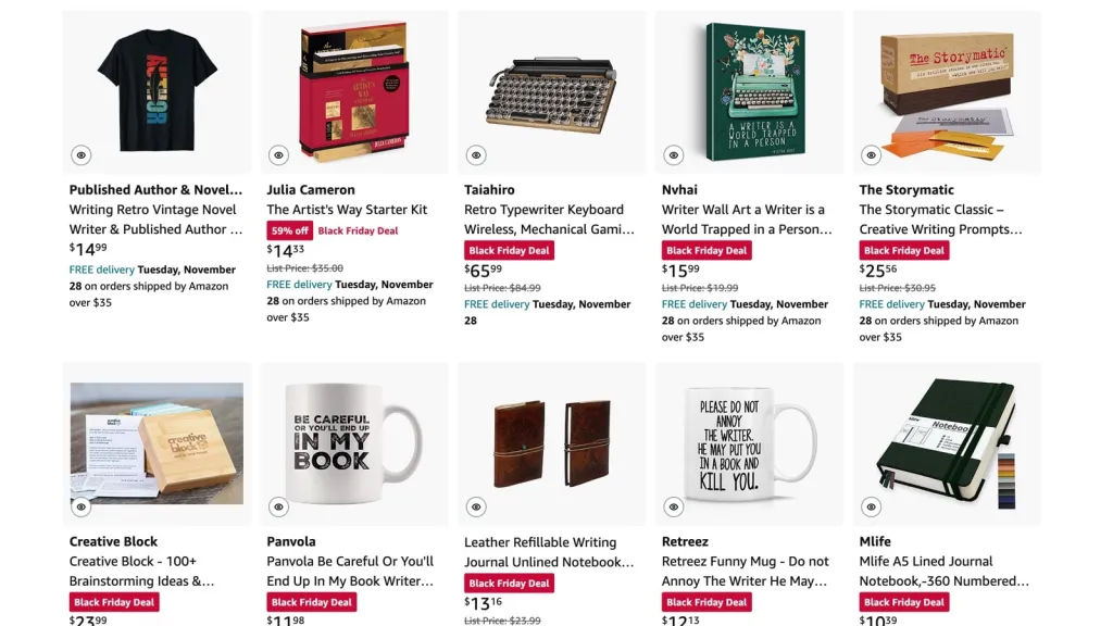 50 best Black Friday 2023 deals for writers, curated on Amazon
